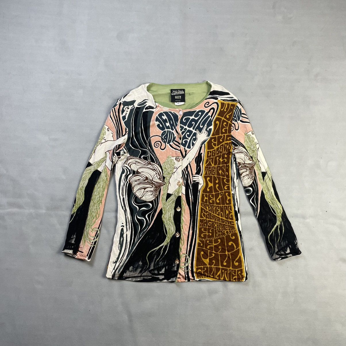 JEAN PAUL GAULTIER MAILLE FEMME GREEK GODDESS CARDIGAN