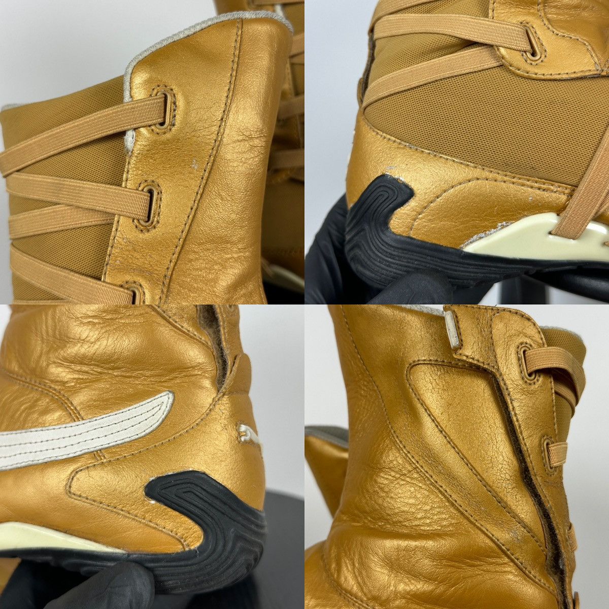 Puma 2000s Vintage Puma High Moto Wrestling Y2K Leather Sneakers Size US 8 / EU 41 - 22 Thumbnail