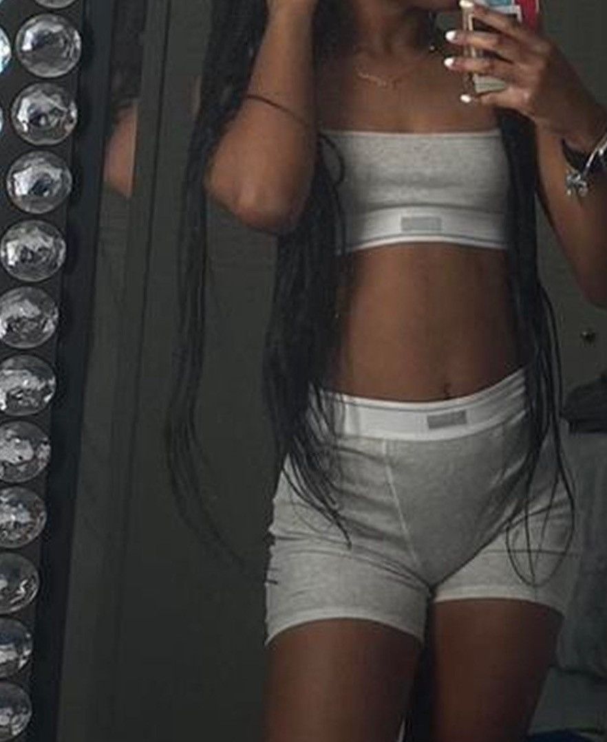 SKIMS Skims ribbed bralette + boxer set (can be sold separately) Size XS / US 0-2 / IT 36-38 - 1 Thumbnail