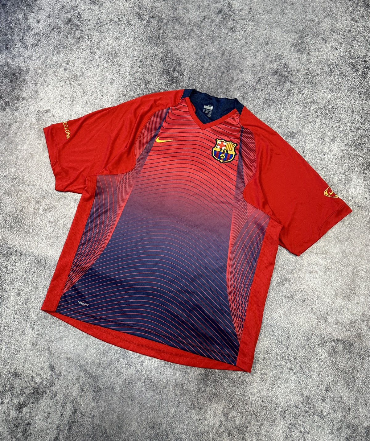 Y2K Vintage Nike F.C.Barcelona Soccer Jersey Blokecore Style