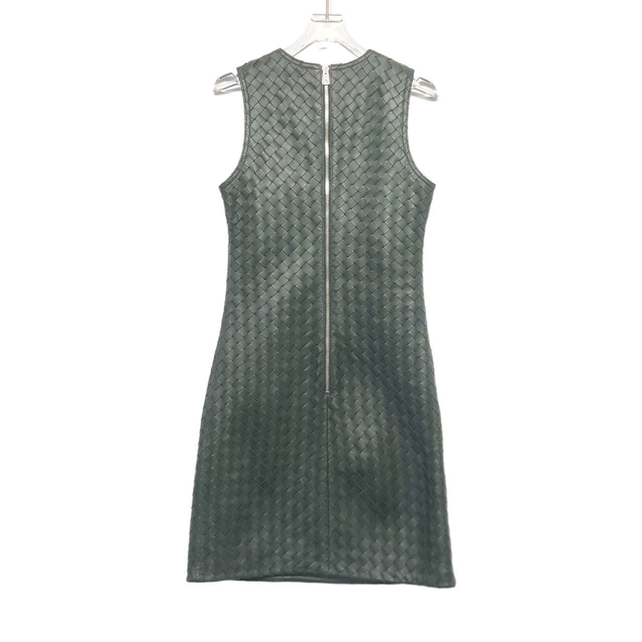 Bottega Veneta Bottega Veneta Solid Color Zip Sleeveless Dress K26WX Size S / US 4 / IT 40 - 2 Thumbnail