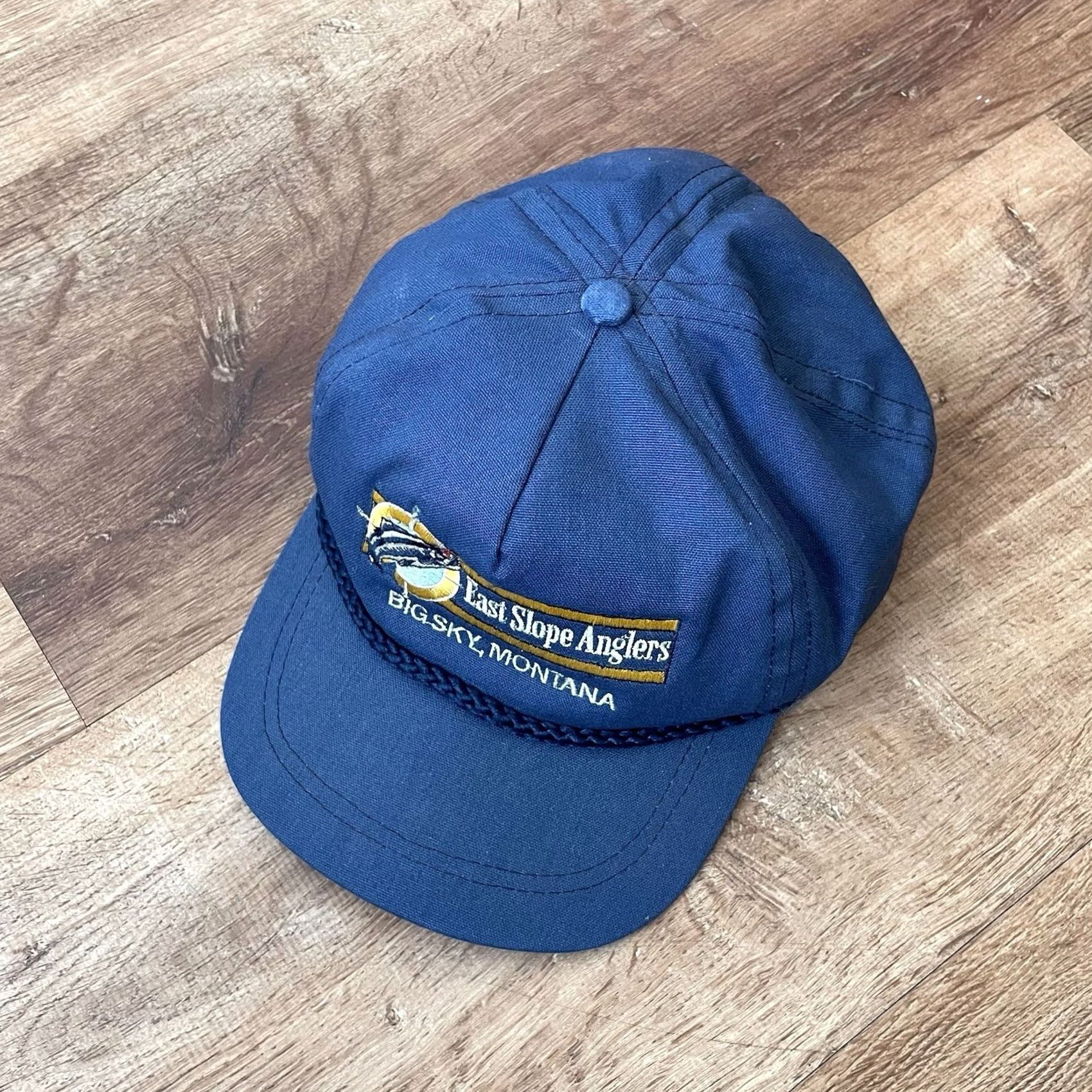 Imperial VINTAGE Imperial USA Adjustable Trucker Hat Blue One Size Mens USA Swift Big Sky Montana Size ONE SIZE - 6 Thumbnail