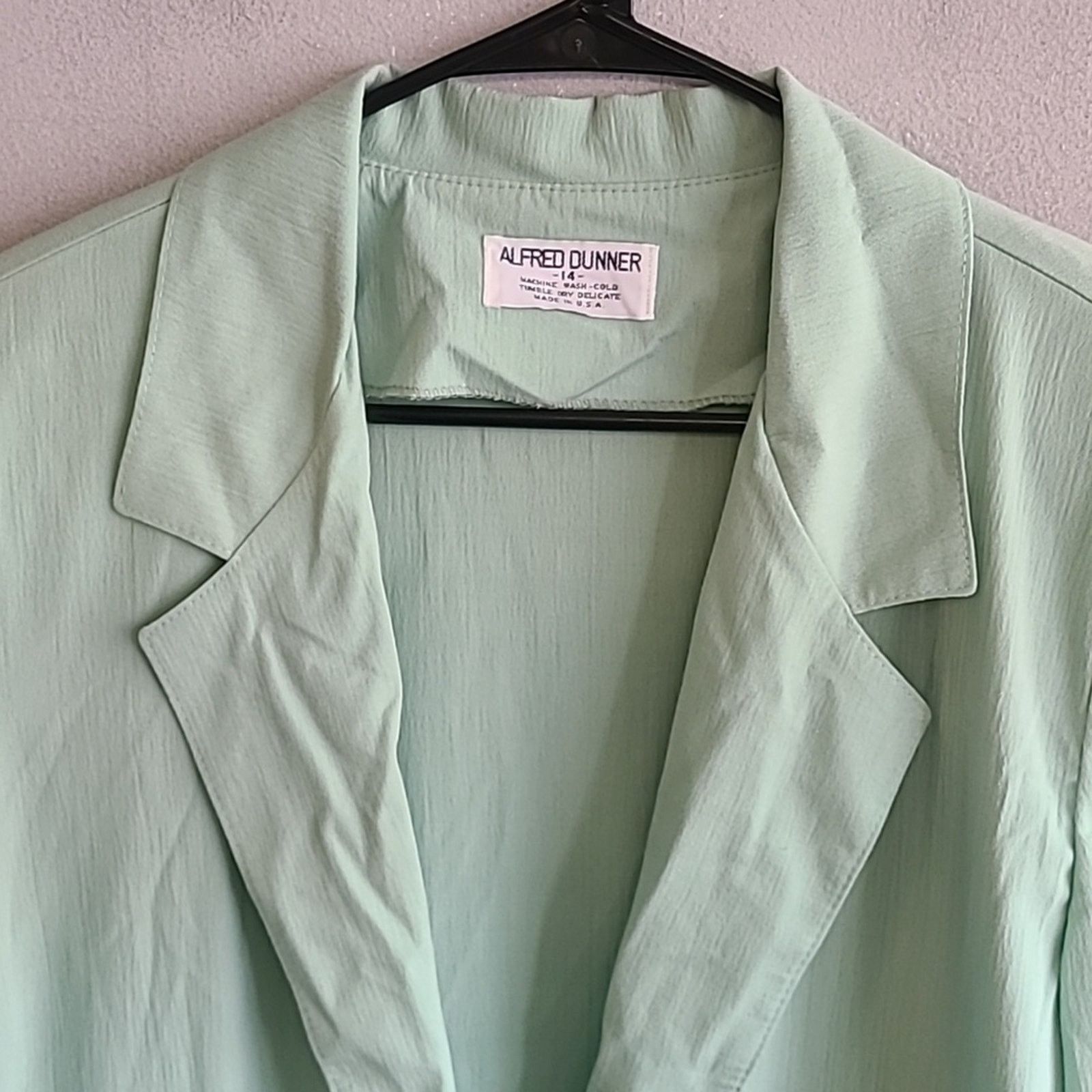 Other NEW women's 14 large seafoam mint green blazer-style jacket Size XL / US 12-14 / IT 48-50 - 2 Thumbnail