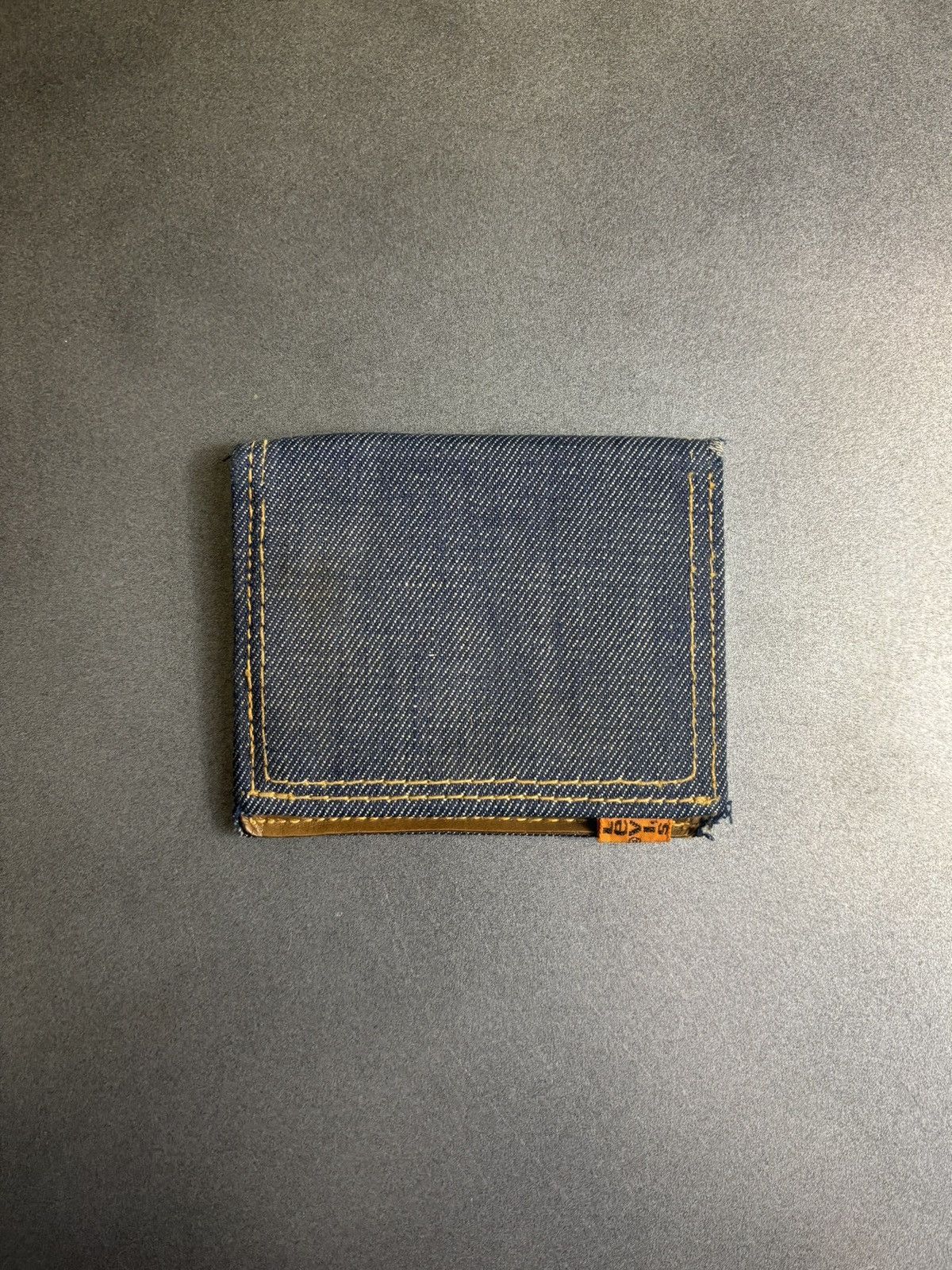 Levi's 1970s Levi's Orange Tab Denim Wallet 70s Vintage Levis Jeans Size ONE SIZE - 9 Thumbnail