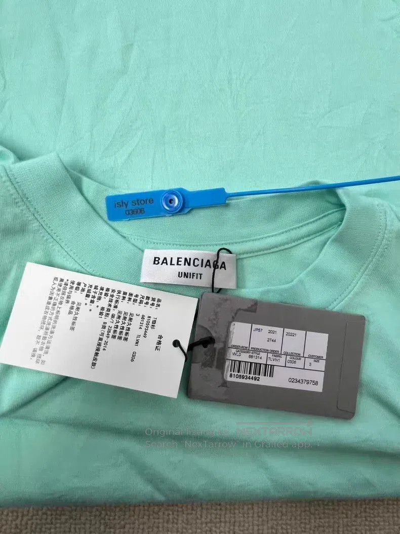 Balenciaga Balenciaga Distressed solid color plain jersey short-sleev Size US L / EU 52-54 / 3 - 5 Thumbnail