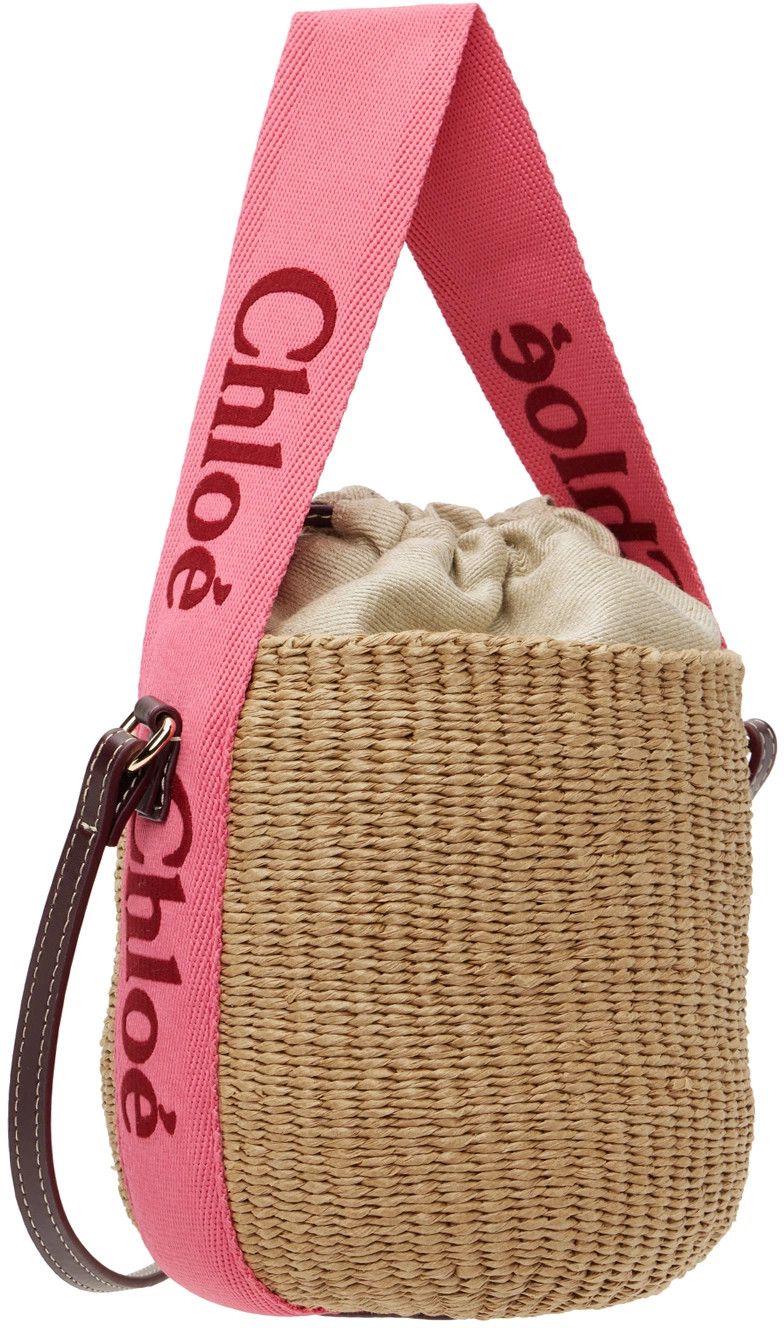 Chloe o1loc1c1024 Size: OS / Small Basket in Pink Red Size ONE SIZE - 3 Thumbnail