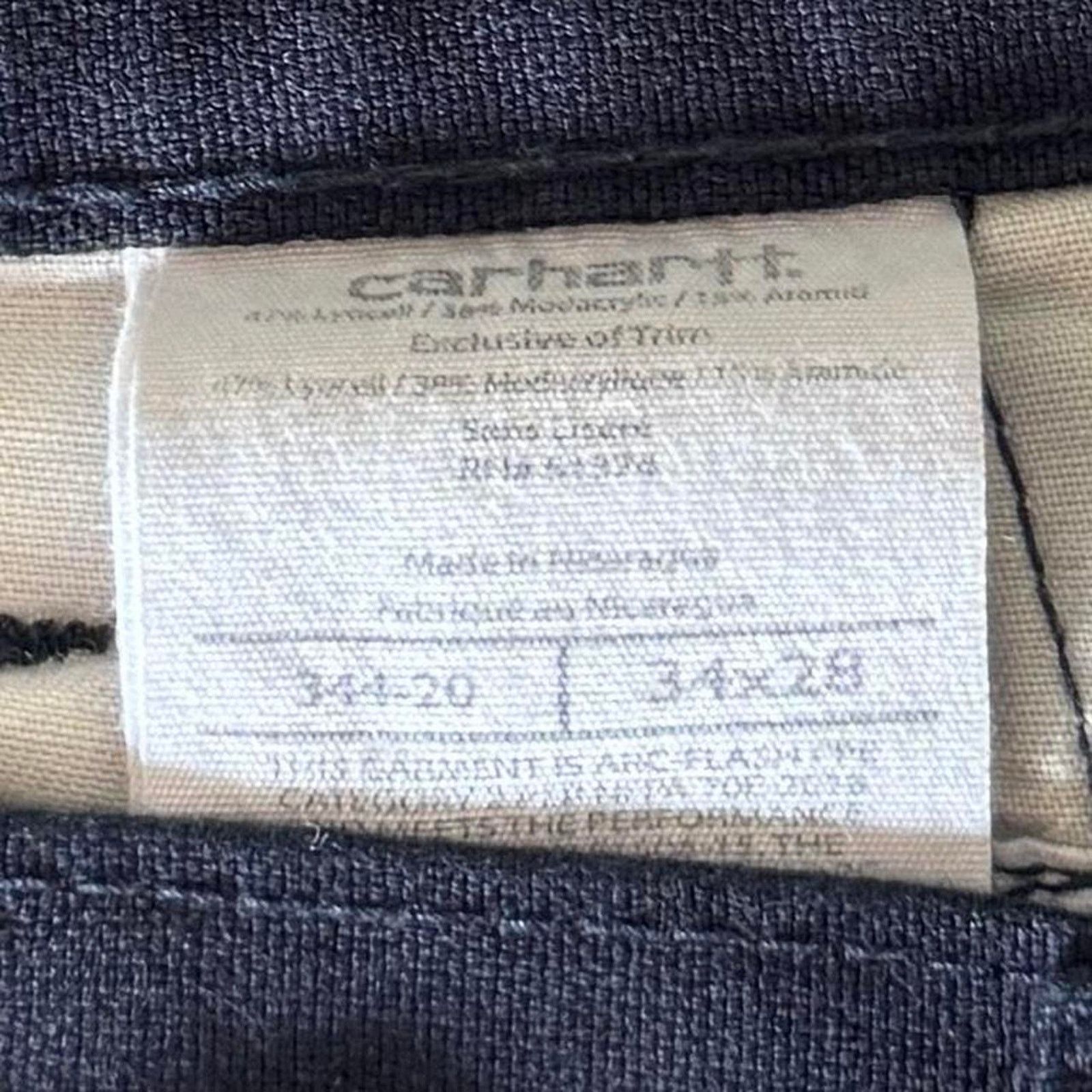 Carhartt × Carhartt Wip × Vintage Vintage Y2K Carhartt Navy Blue Cargo Skater Technical Pants Size US 34 / EU 50 - 4 Thumbnail