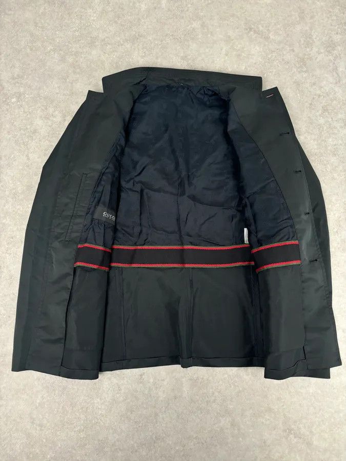 Gucci FW2008 Gucci Black Nylon Field Buttoned Officer Jacket by Frida Giannini Size US M / EU 48-50 / 2 - 7 Thumbnail