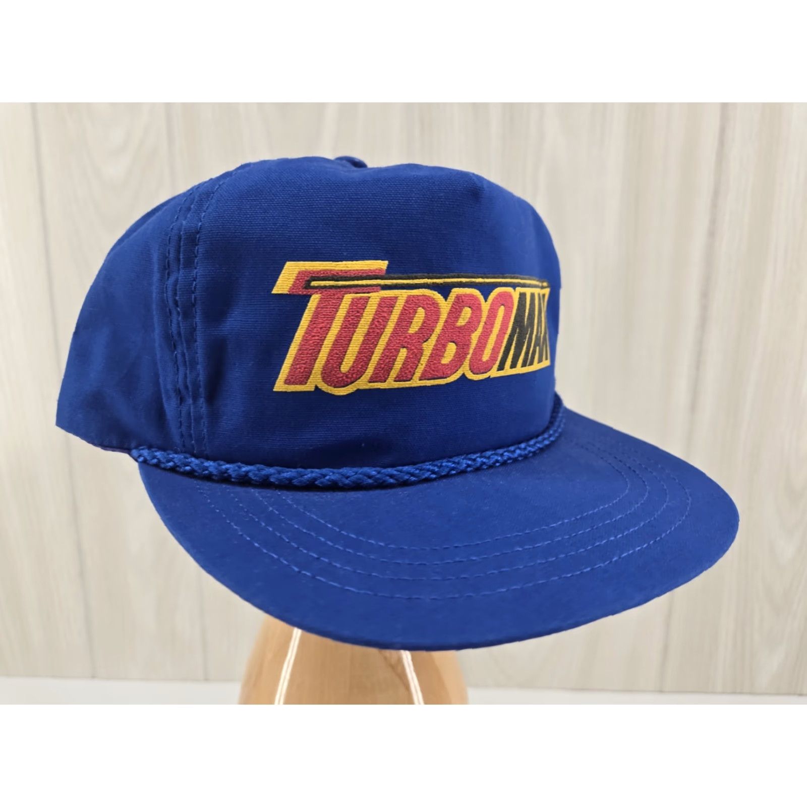 Vintage VINTAGE Unbranded Trucker Hat Rope Blue One Size Men Adjustable Trubomax Hat Size ONE SIZE - 4 Thumbnail