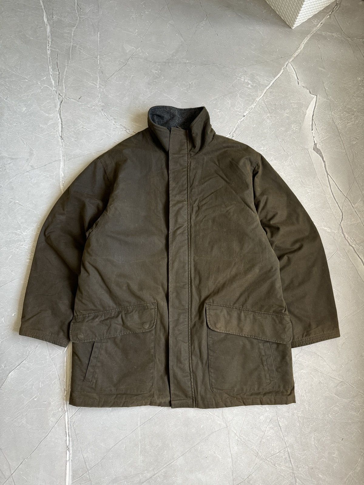 Polo Ralph Lauren Vintage 90s Polo Ralph Lauren Waxed Coat Khaki Size US L / EU 52-54 / 3 - 2 Thumbnail