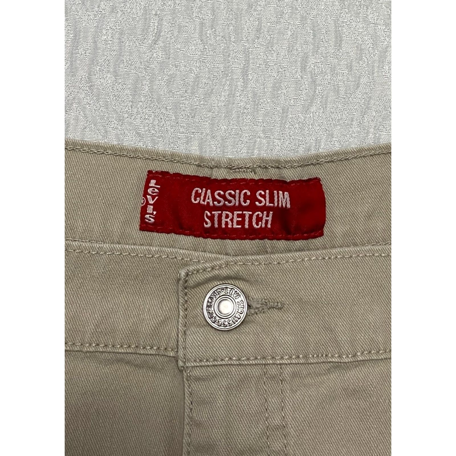 Levi's VINTAGE Levi's Capris Women 18 Beige Denim Stretch Slim 5-Pocket Design Levi's Jeans Womens Size ONE SIZE - 4 Thumbnail