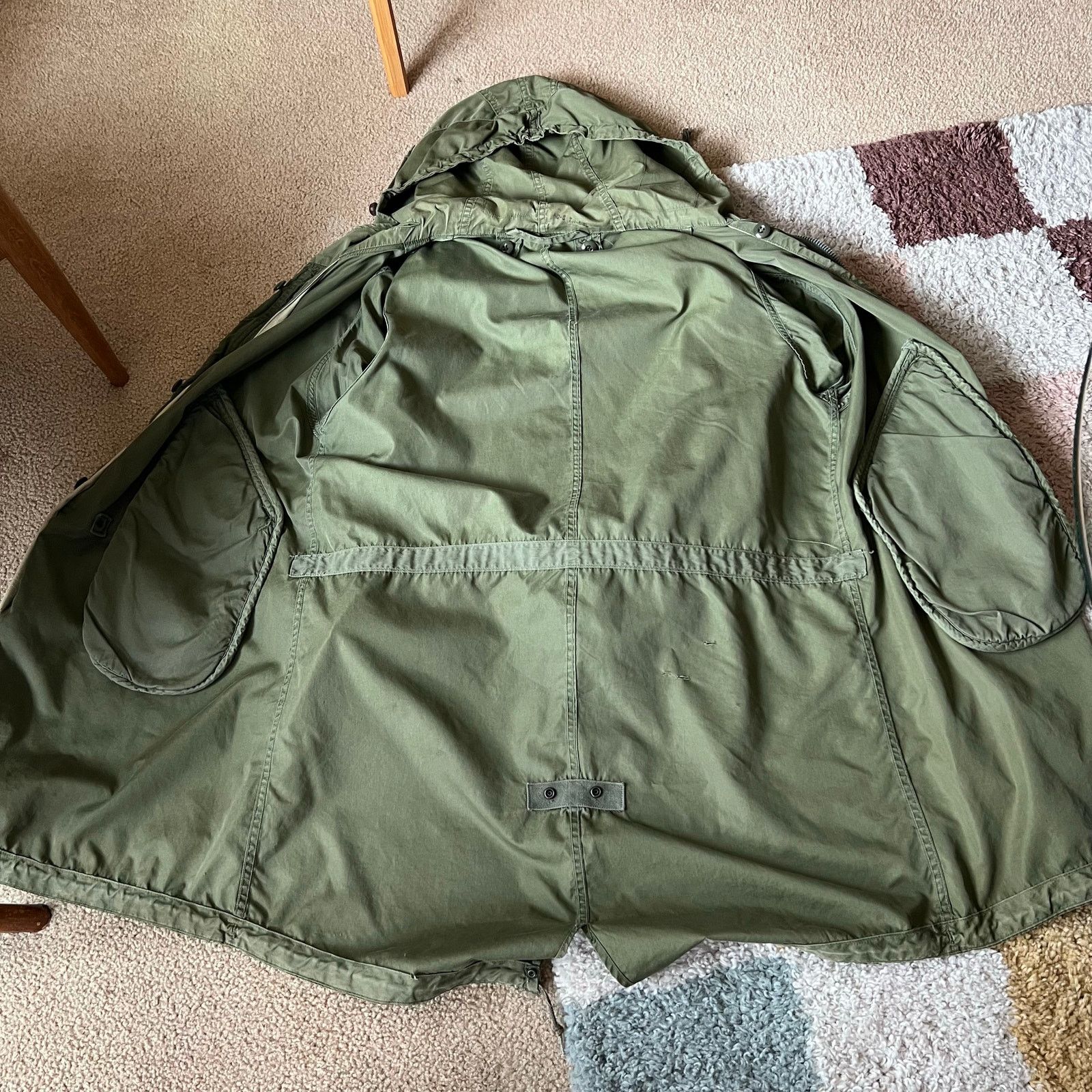 Vintage 50s US Army M-1951 Fishtail Parka | CROWN Zipper | M/L Size US L / EU 52-54 / 3 - 12 Thumbnail