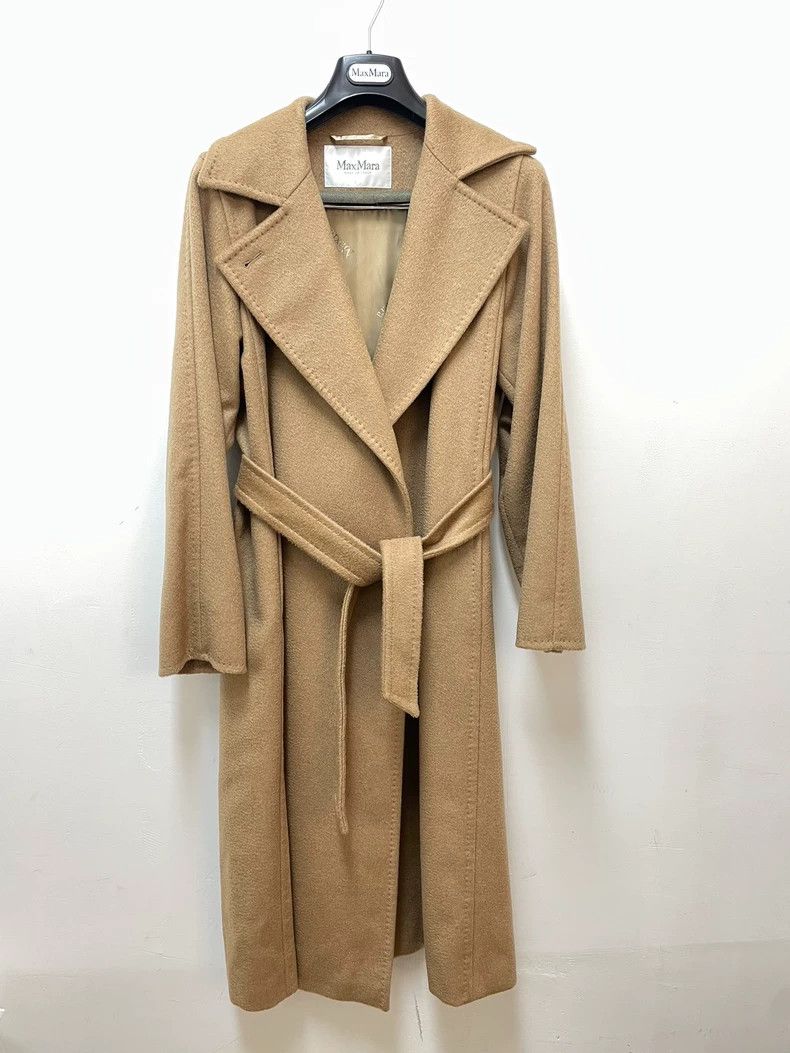 Max Mara Max Mara Brown wool lady's coat Size S / US 4 / IT 40 - 1 Thumbnail