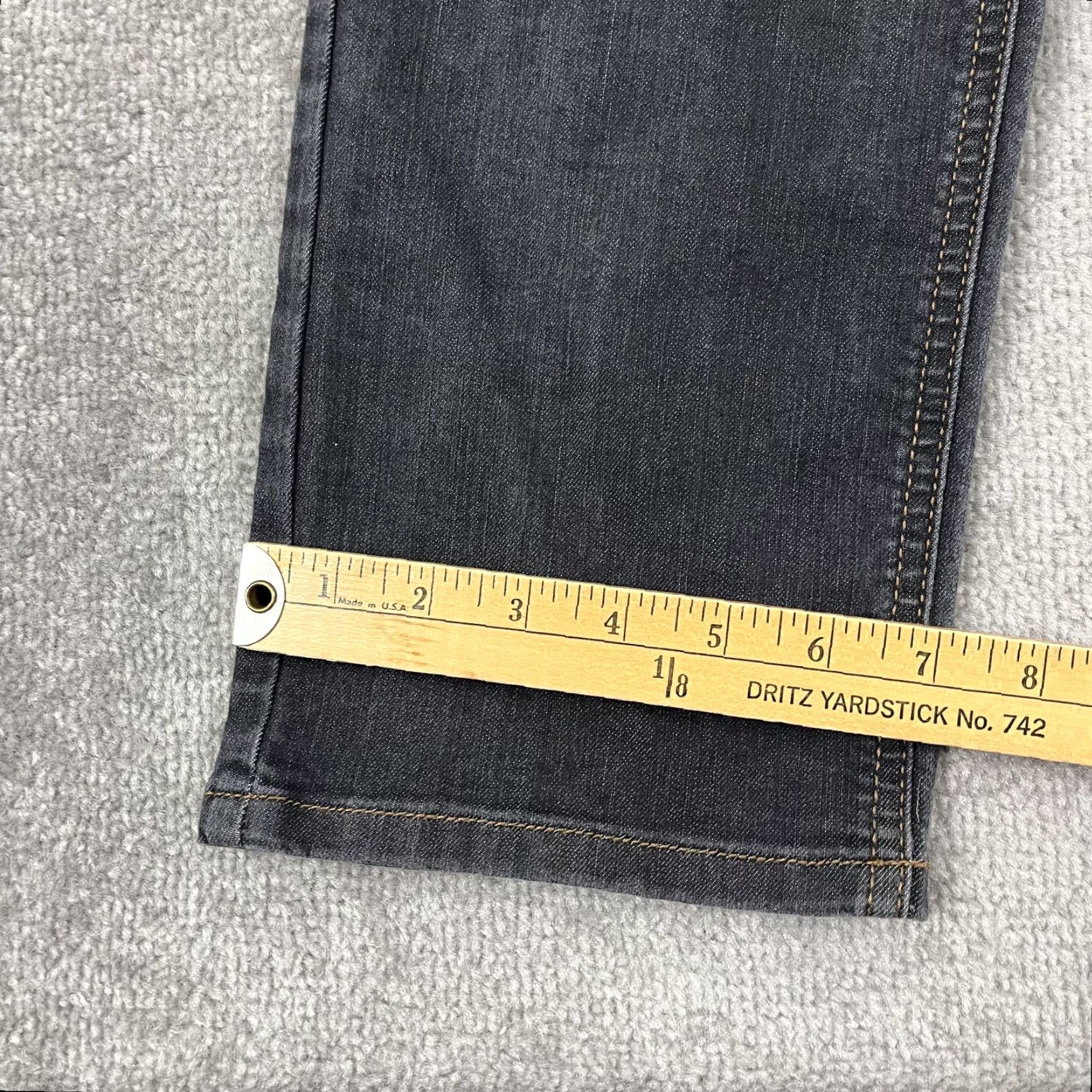 Prana prAna Bridger Jeans Mens 33 x 32 Slim Gray Denim Stretch Casual Outdoor Hike Shirt? Size US 33 - 7 Thumbnail