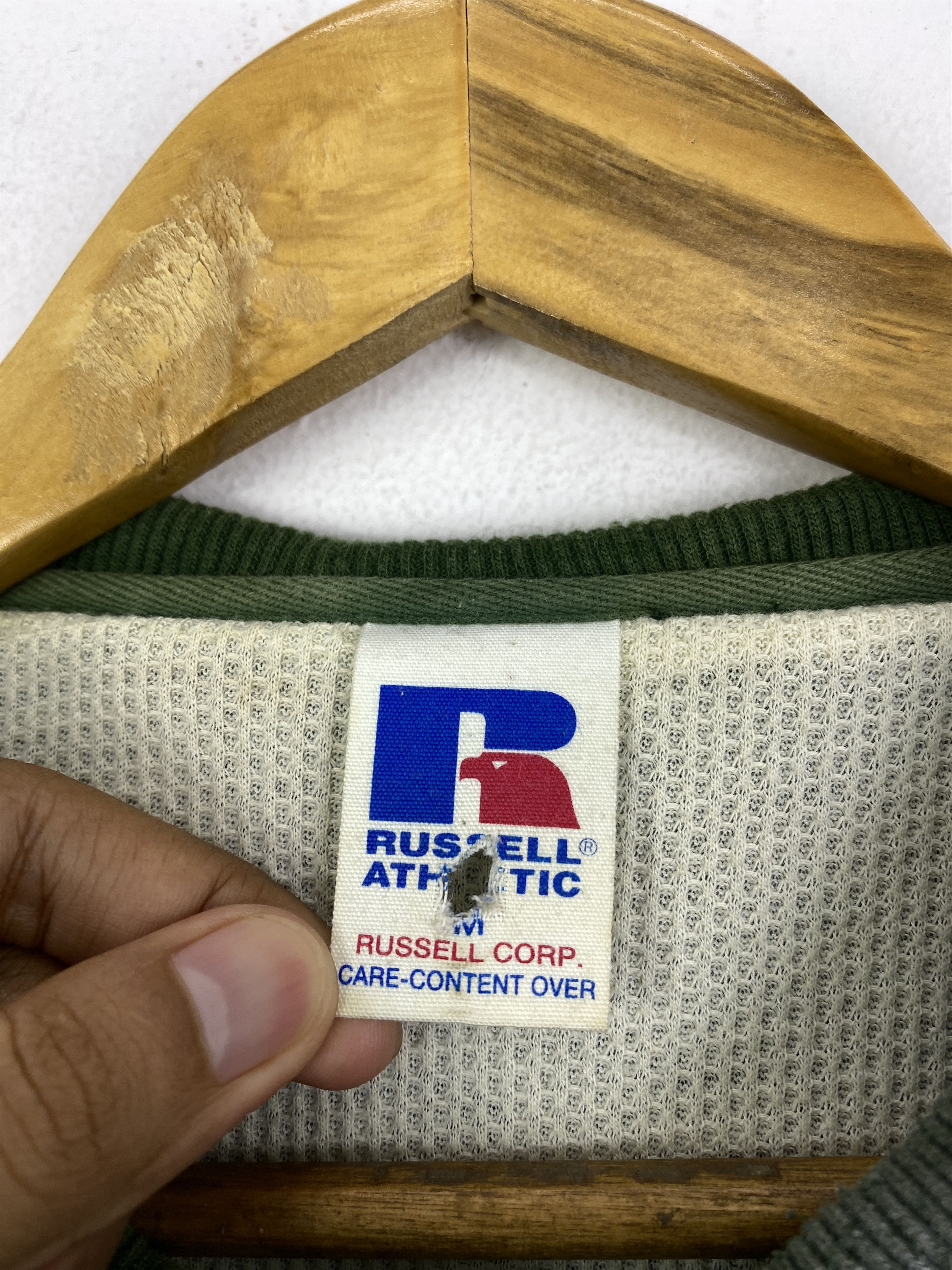 Russell Athletic Vintage 90s Russell Athletic Zipper Up Sweater SH0221 Size US M / EU 48-50 / 2 - 8 Thumbnail