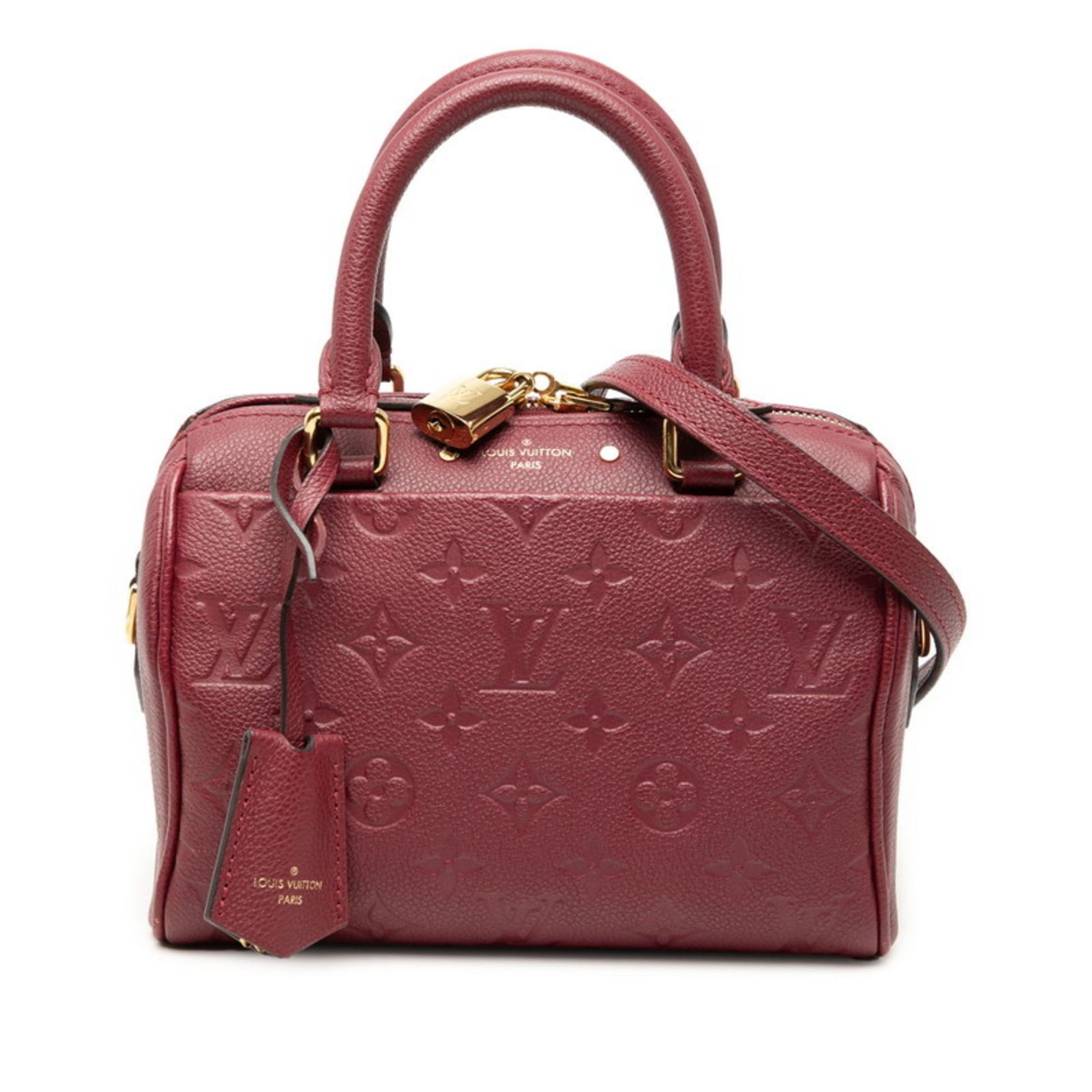 Louis Vuitton Louis Vuitton Monogram Empreinte Speedy Bandouliere 20 Shoulder Bag M43500 Wine Red, Bordeaux, Red Leather, Women's LOUIS VUITTON Size ONE SIZE - 1 Thumbnail