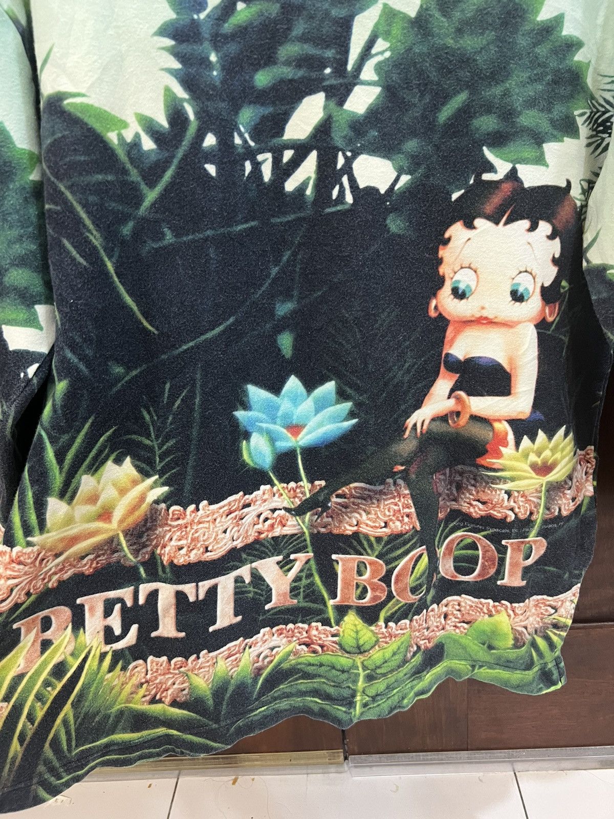 Cartoon Network × Vintage Vintage Betty Boop Fully Print Sweatshirt Size US L / EU 52-54 / 3 - 4 Thumbnail