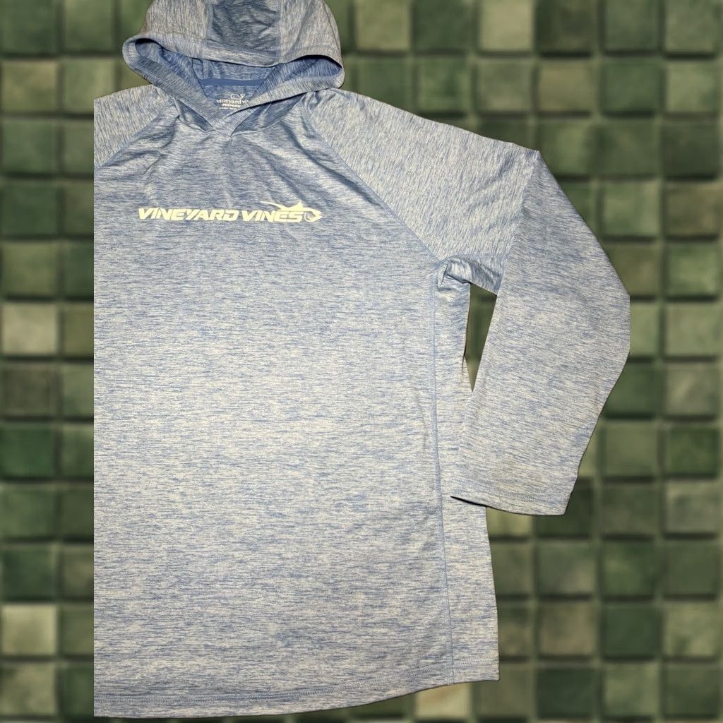 Vineyard Vines Vineyard Vines Long Sleeve Shirt Hoodie XL Blue Nautical Preppy Washington DC Shirt Mens Size US XL / EU 56 / 4 - 1 Thumbnail