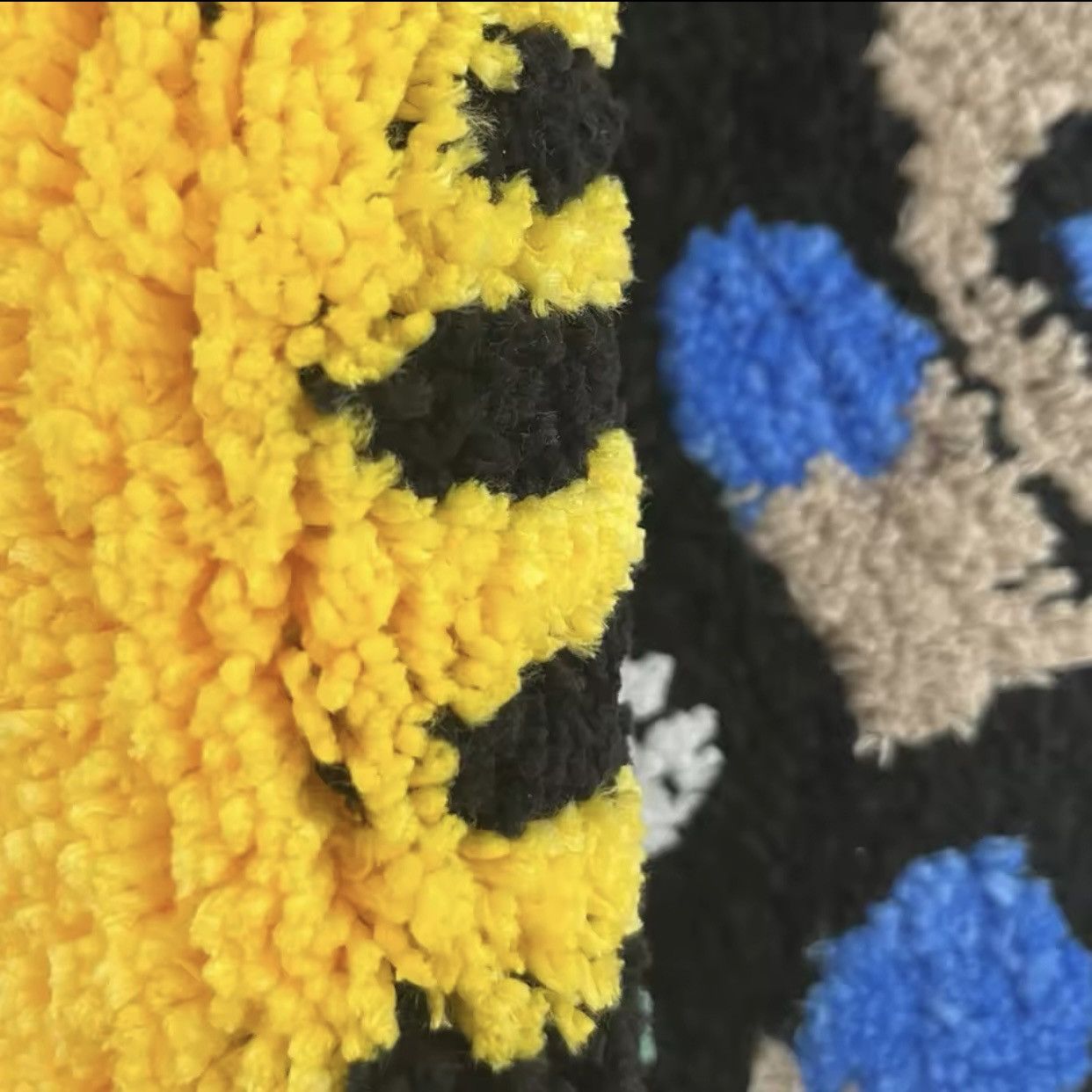 Japanese Brand × Vintage Yellow Lighter Don't Smoke Flocking Rug Carpet Size ONE SIZE - 6 Thumbnail