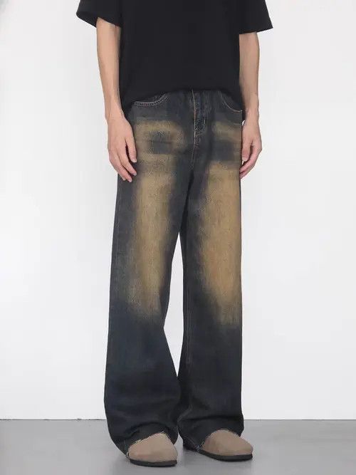 Jean Washed vintage street hip hop baggy jeans Size US 32 / EU 48 - 2 Thumbnail