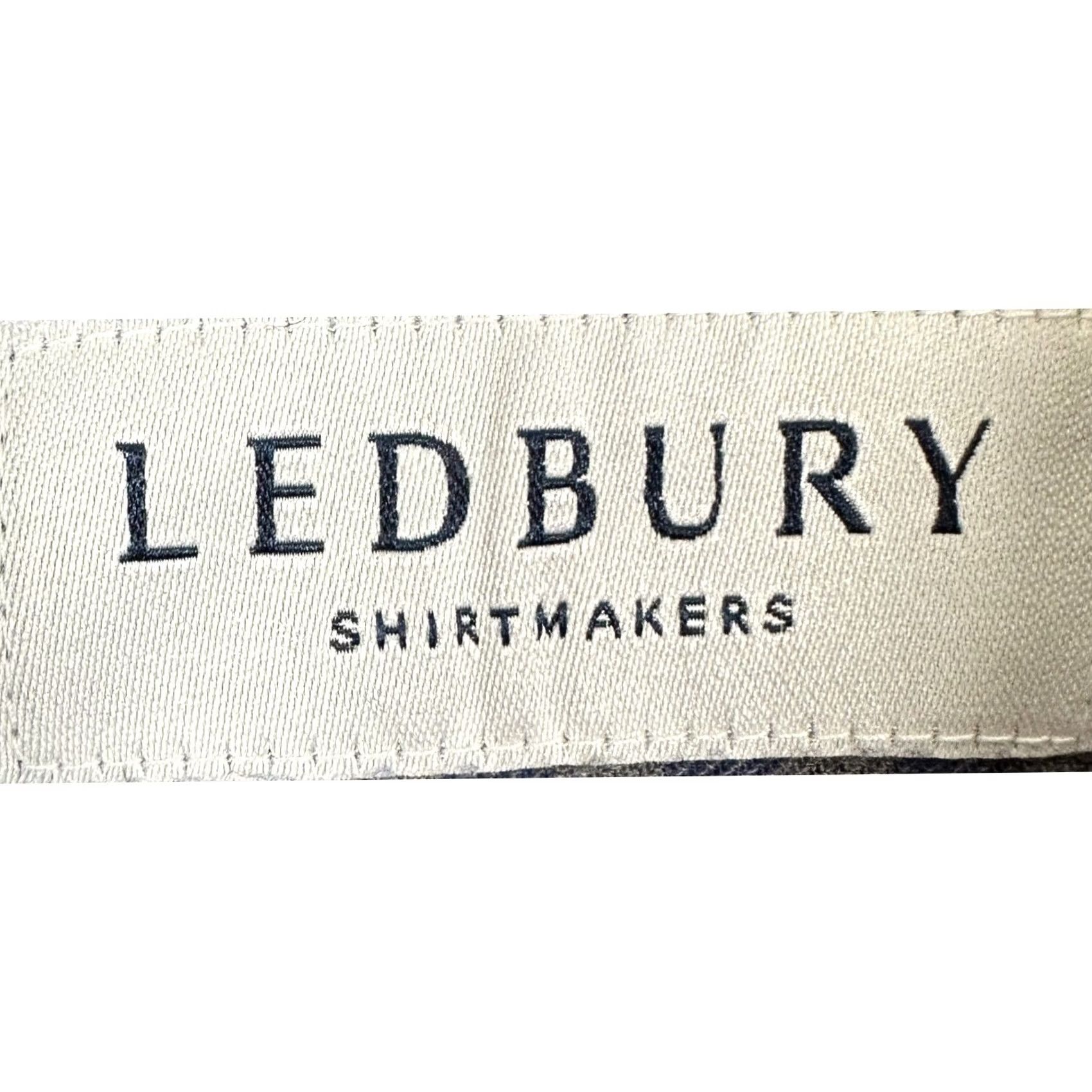 Vintage Ledbury Shirt Flannel Mens Medium Gray Blue Plaid Tailored Button Up Long Sleeve Size US M / EU 48-50 / 2 - 4 Thumbnail