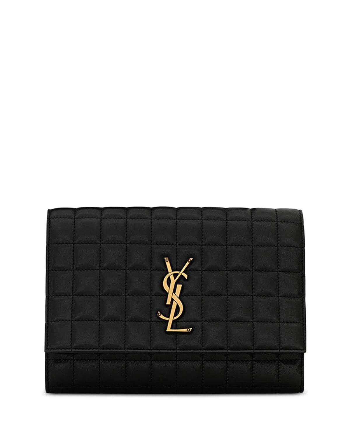 Saint Laurent Paris o1s1wg111024 Size: OS / Flap Pouch in Nero Size ONE SIZE - 1 Thumbnail
