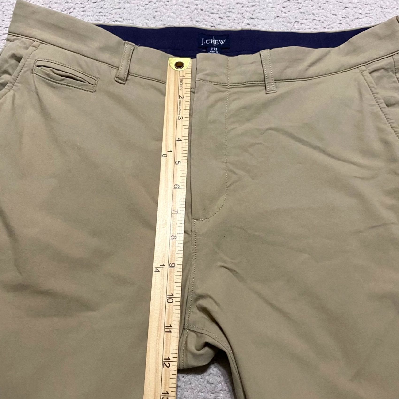 J.Crew J.CREW Pants Beige Chino Straight Stretch Mens 33x32 Casual Business Jeans Regular Front Pocket Size US 33 - 7 Thumbnail