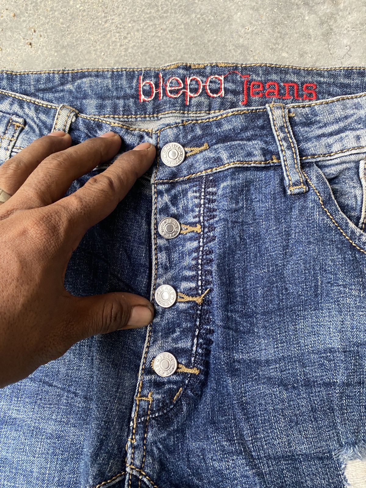 If Six Was Nine × Japanese Brand Blepa jeans rare skiny denim Size US 32 / EU 48 - 8 Thumbnail