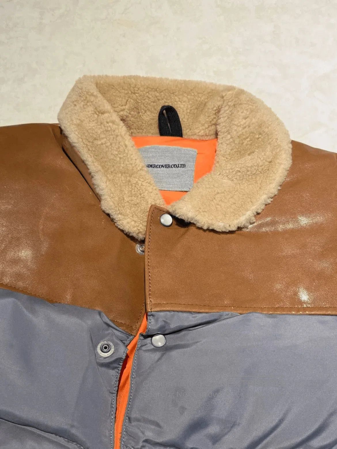 Undercover Sz 4 Undercover Leather Sleeves Joint Puffer Jacket. Size US XL / EU 56 / 4 - 4 Thumbnail