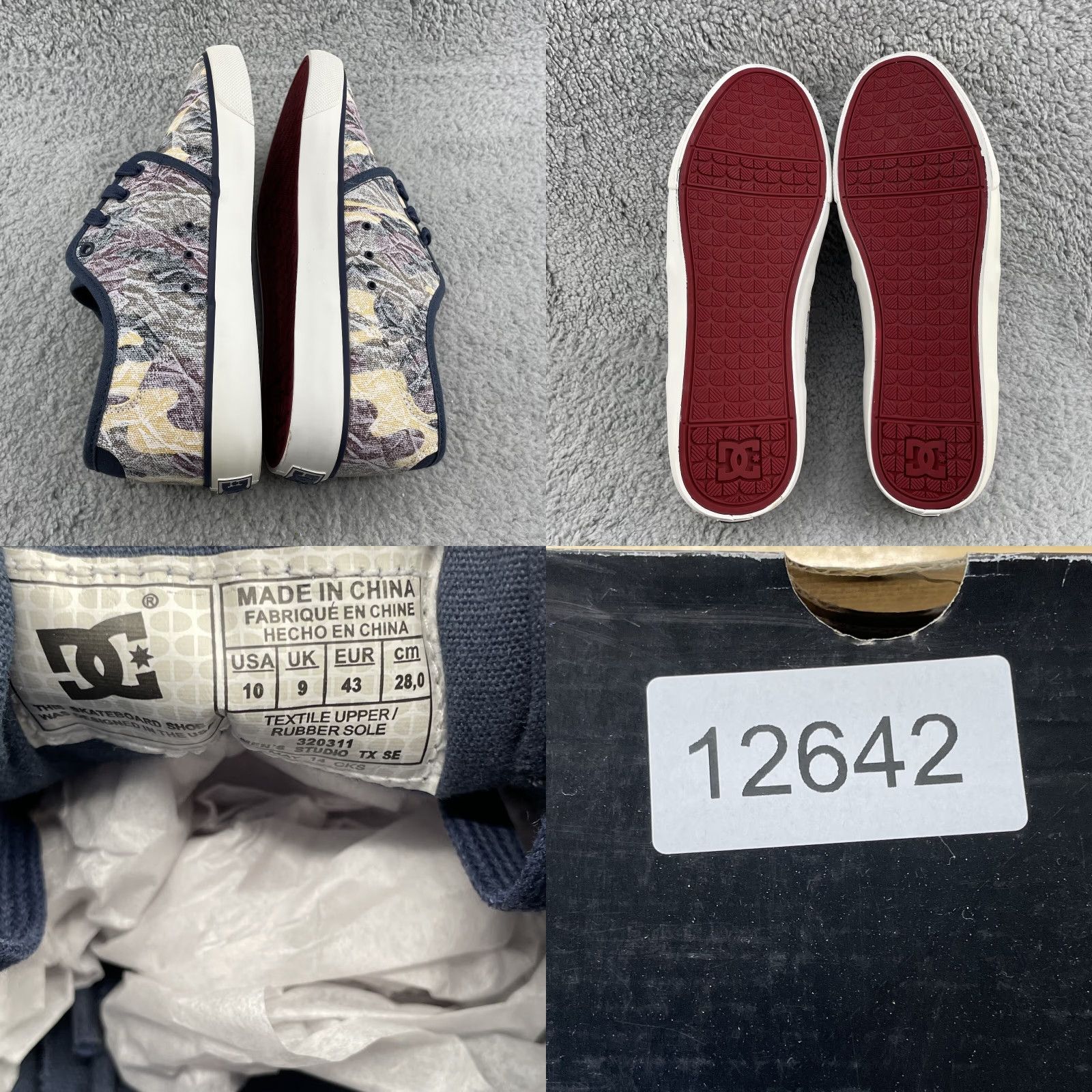 Vintage DC Shoes DC Studio TX Sneakers Men 10 Camo Canvas Skater Travel Surfer Streetwear Outdoor Shoes Men 10 Camo Canvas Skater Travel Surfer Str Size US 10 / EU 43 - 8 Thumbnail