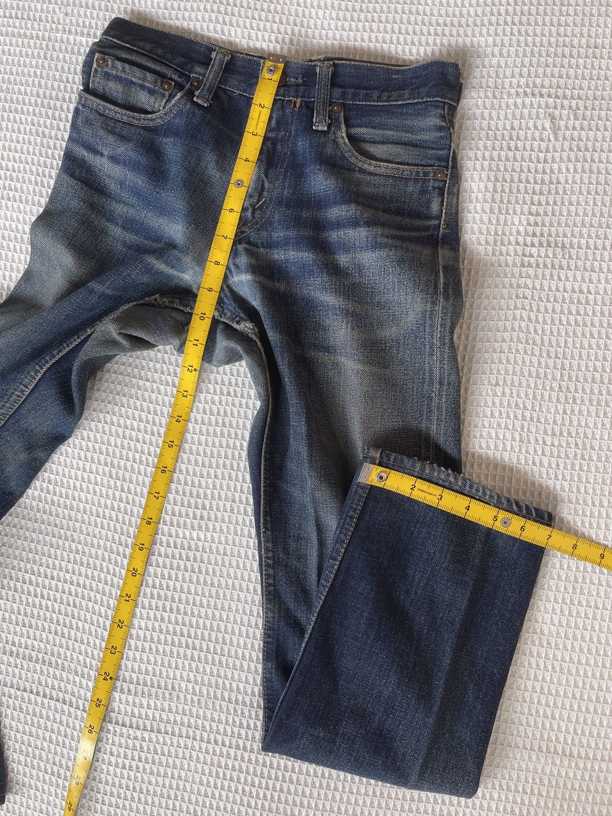 Denime Rare🔥Vintage DENIME Japan Selvedge Jeans Size US 28 / EU 44 - 18 Thumbnail