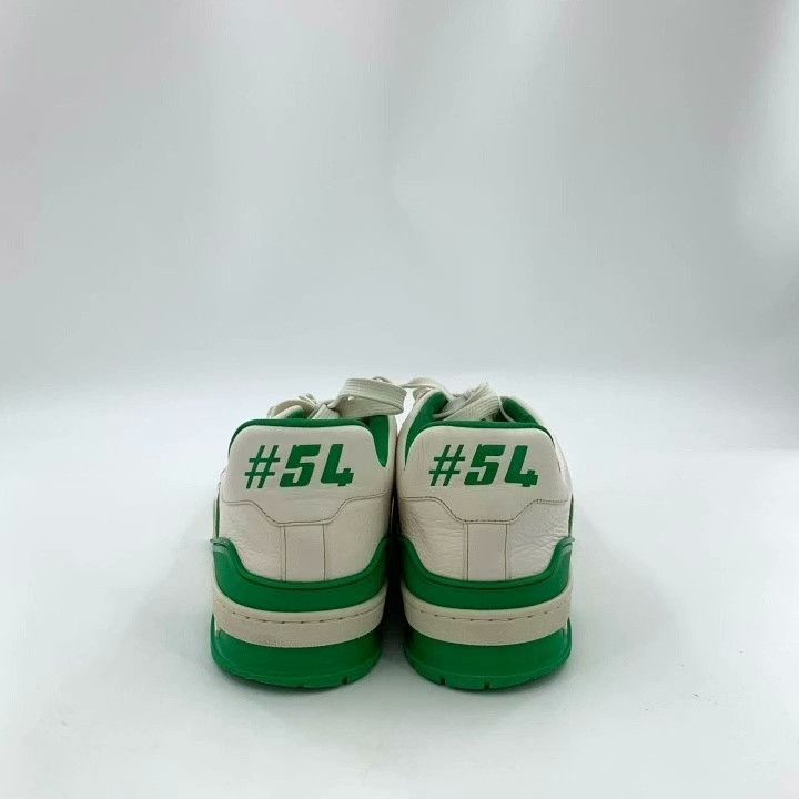 Louis Vuitton Louis Vuitton Trainer White Green Sneakers Size US 9 / EU 42 - 4 Thumbnail