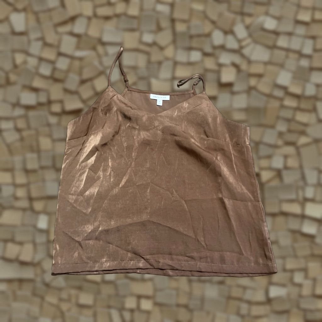 Vintage Prologue Tank Top Women's Size M Brown Sleeveless V-Neck Pullover Casual Modern Womens Tank M Brown Prologue Size M / US 6-8 / IT 42-44 - 1 Thumbnail