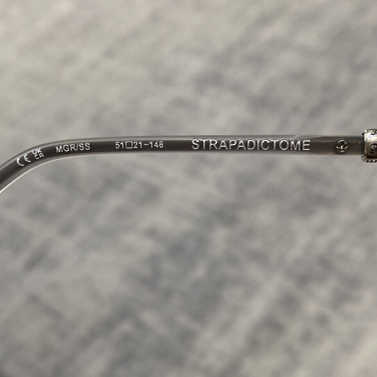 Chrome Hearts CHROME HEARTS STRAPADICTOME Matte Graphite/Shiny Silver Size ONE SIZE - 12 Thumbnail