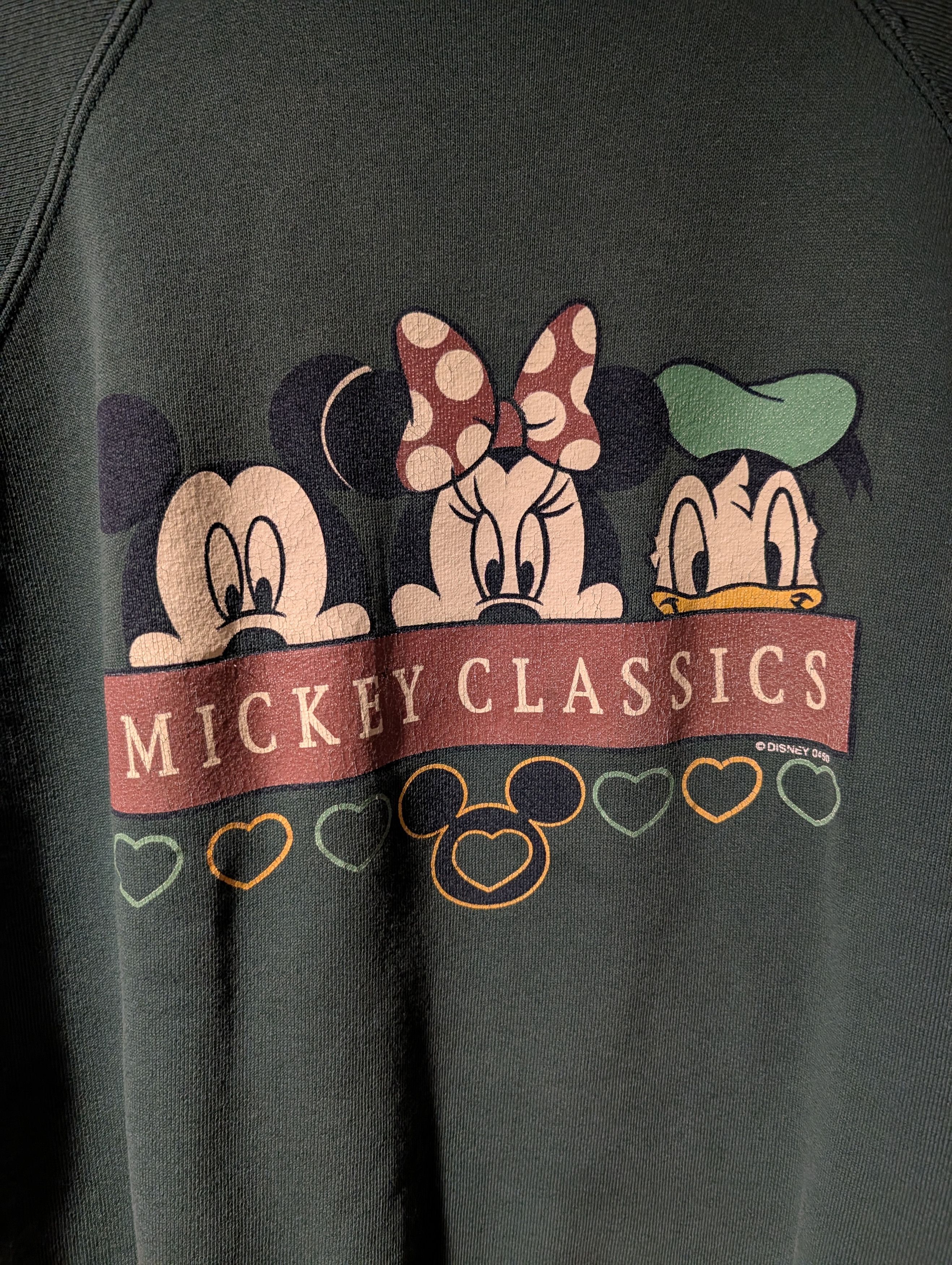 Disney Vintage 90s Mickey Classics Mickey Mouse Minnie Sweatshirt Size US M / EU 48-50 / 2 - 2 Thumbnail