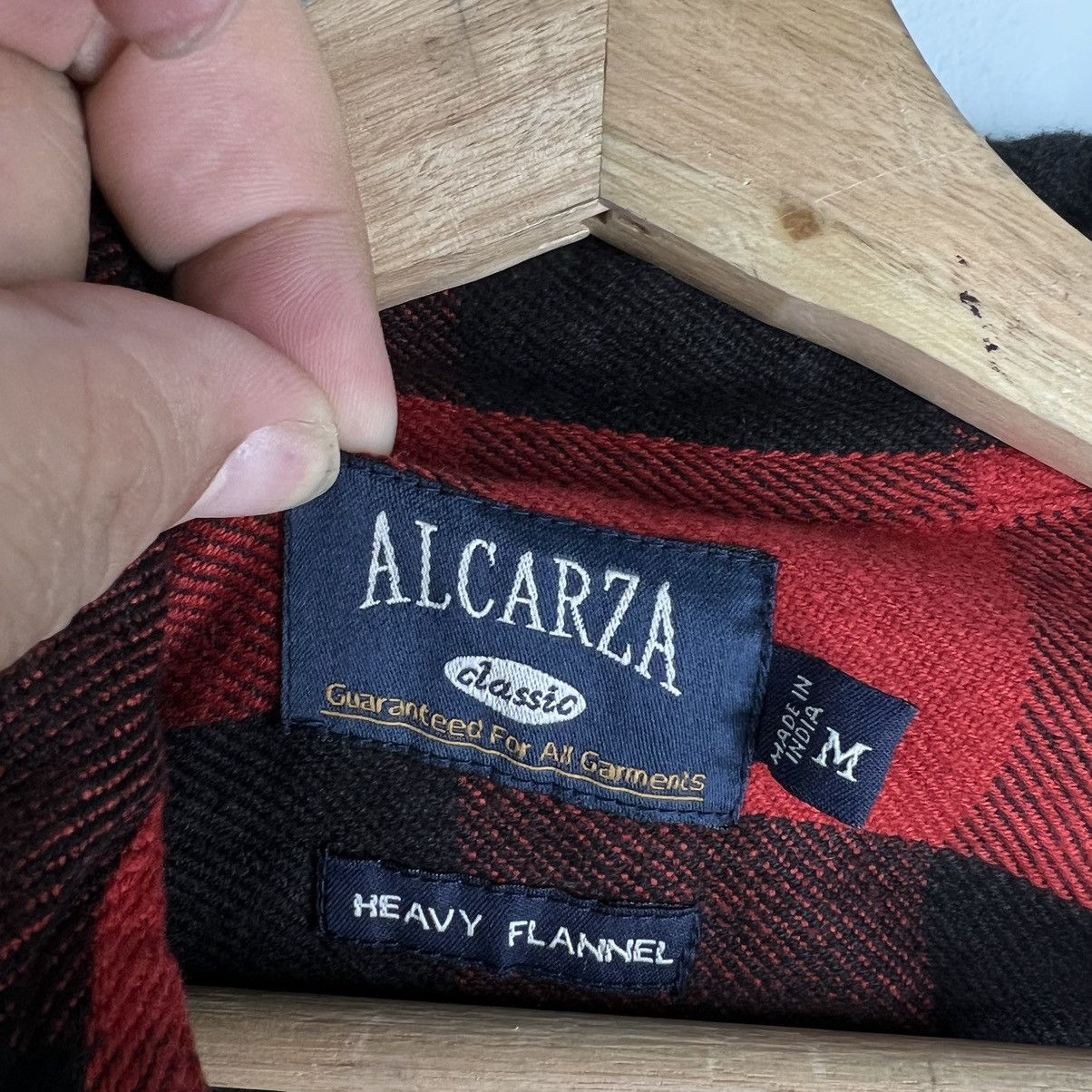 Flannel 🔥VINTAGE FLANNEL WOOL JACKET PUNK DESIGN ALCARZA JAPAN Size US M / EU 48-50 / 2 - 10 Thumbnail