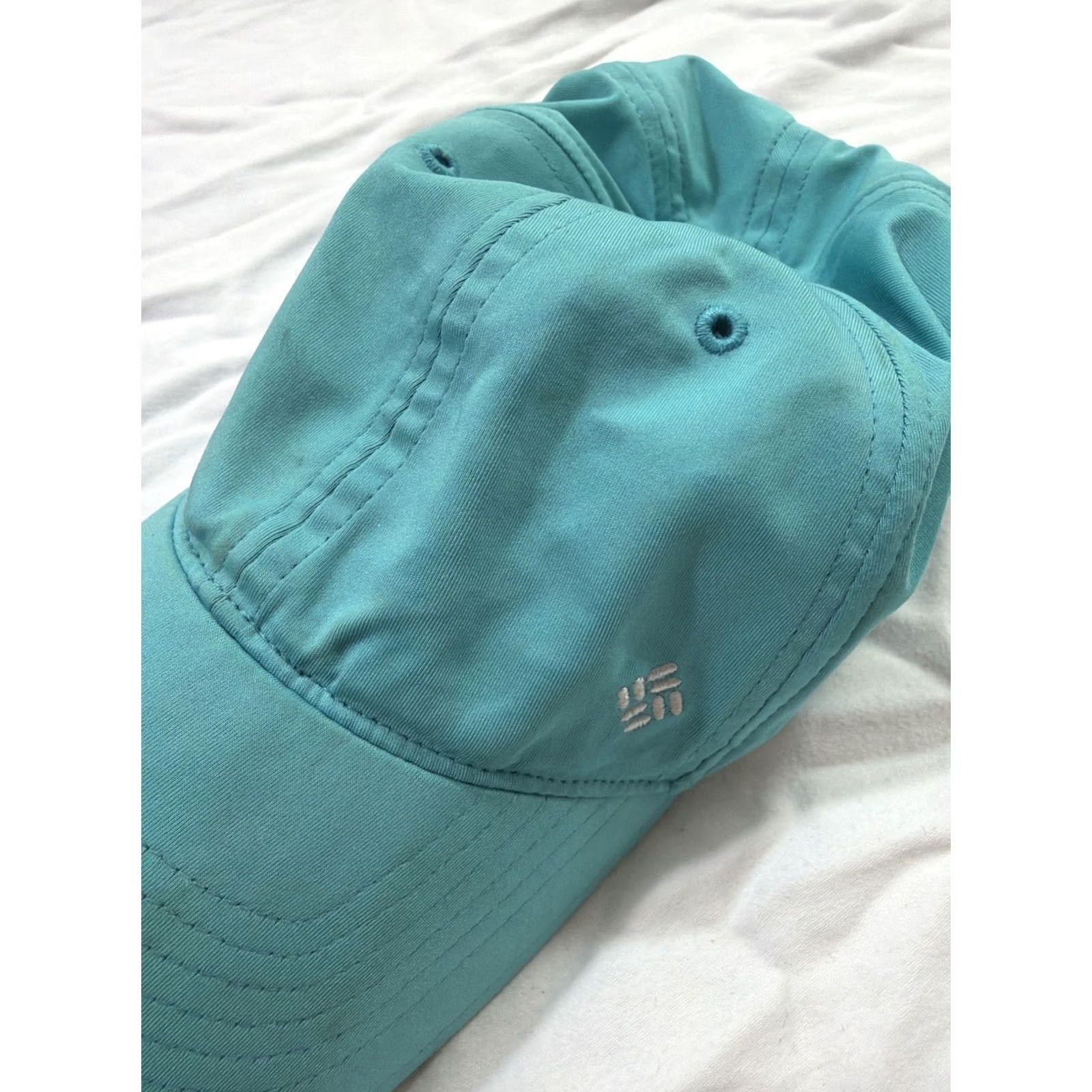 Altea Columbia Baseball Hat Women One Size Teal Strap Back Adjustable Hook Loop Flaw Blue Cap Size ONE SIZE - 6 Thumbnail