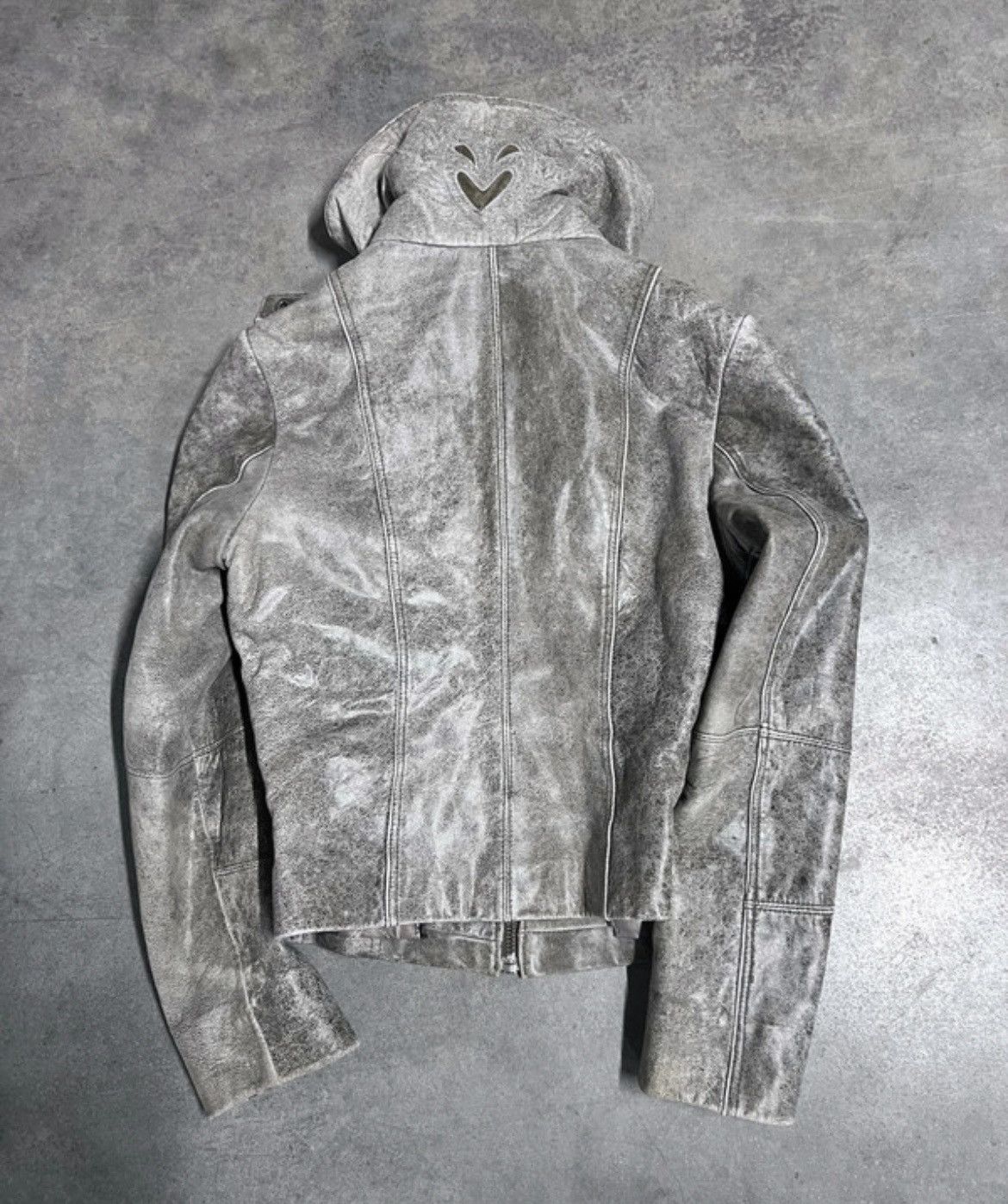 Rick Owens Faded Genuine Leather Avant Garde Jacket Size S / US 4 / IT 40 - 7 Thumbnail