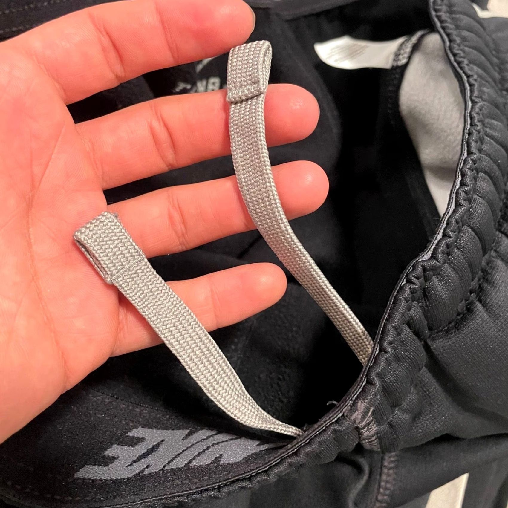 Nike Nike Therma-FIT Mens Large Black Grey Side Stripe Fleece Sweatpants Track Pants Size US 33 - 6 Thumbnail
