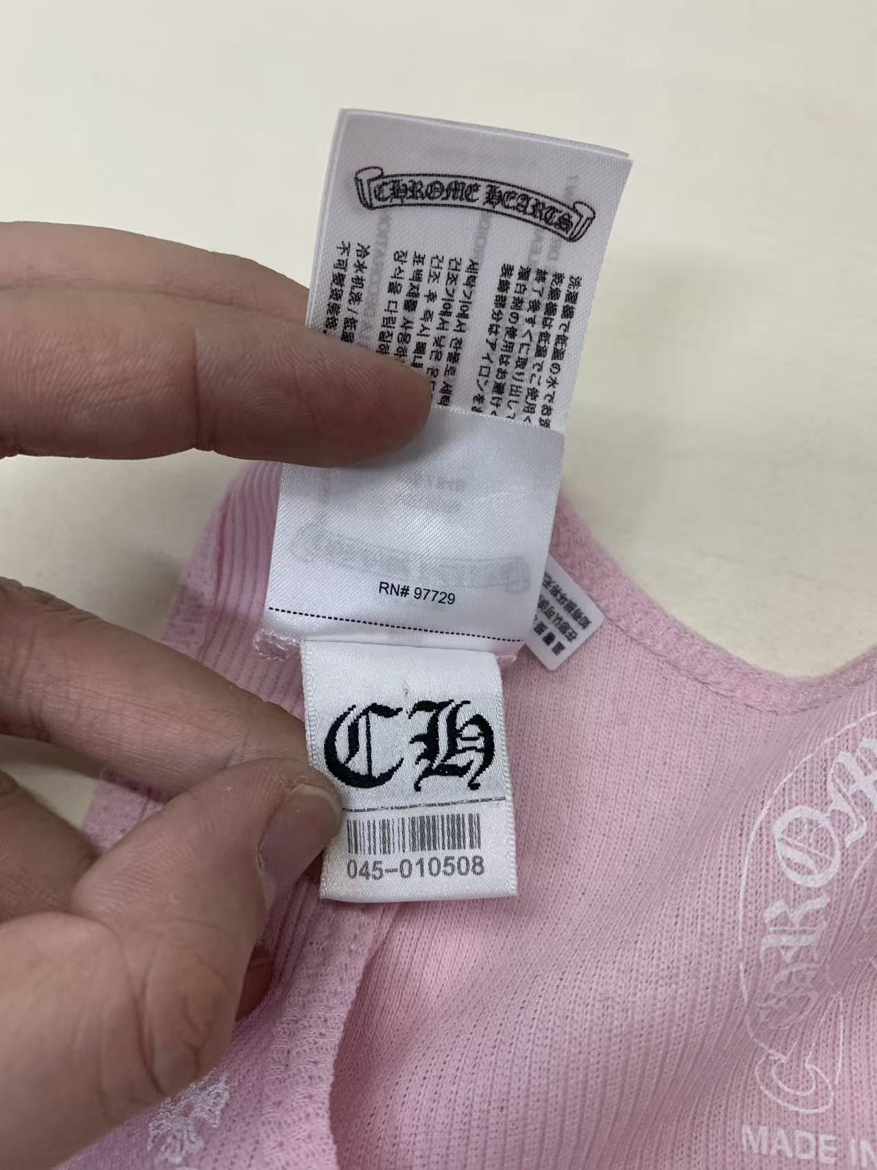 Chrome Hearts Chrome Hearts Pink LOVE YOU Neck Logo Tank Top Size S / US 4 / IT 40 - 8 Thumbnail