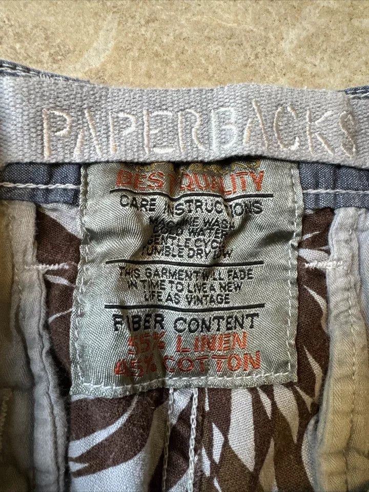 Original Paperbacks Paperbacks men's linen/cotton 10" shorts Size US 32 / EU 48 - 4 Thumbnail
