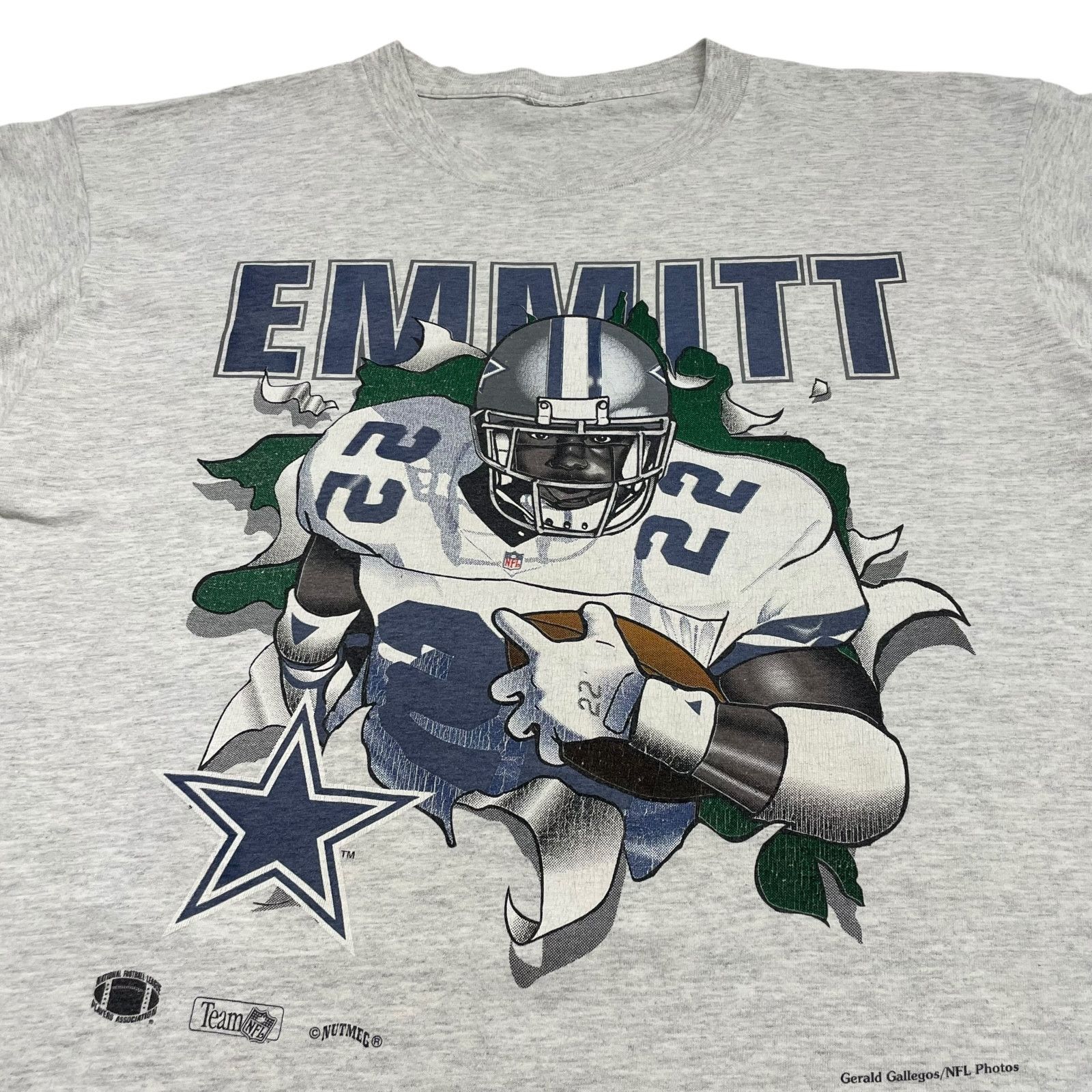 NFL VTG 90s EMMITT SMITH DALLAS COWBOYS NUTMEG BREAK THROUGH Size US XL / EU 56 / 4 - 3 Thumbnail