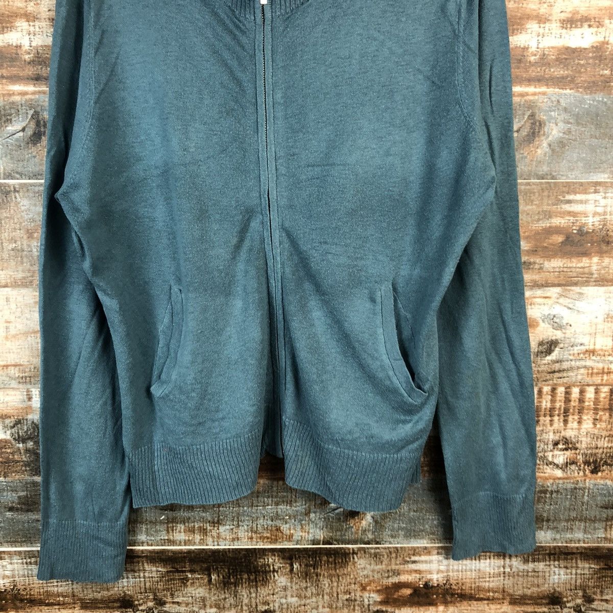 Homespun Knitwear × Japanese Brand Marie Claire Forum Green Knitwear #A2191 Size L / US 10 / IT 46 - 6 Thumbnail