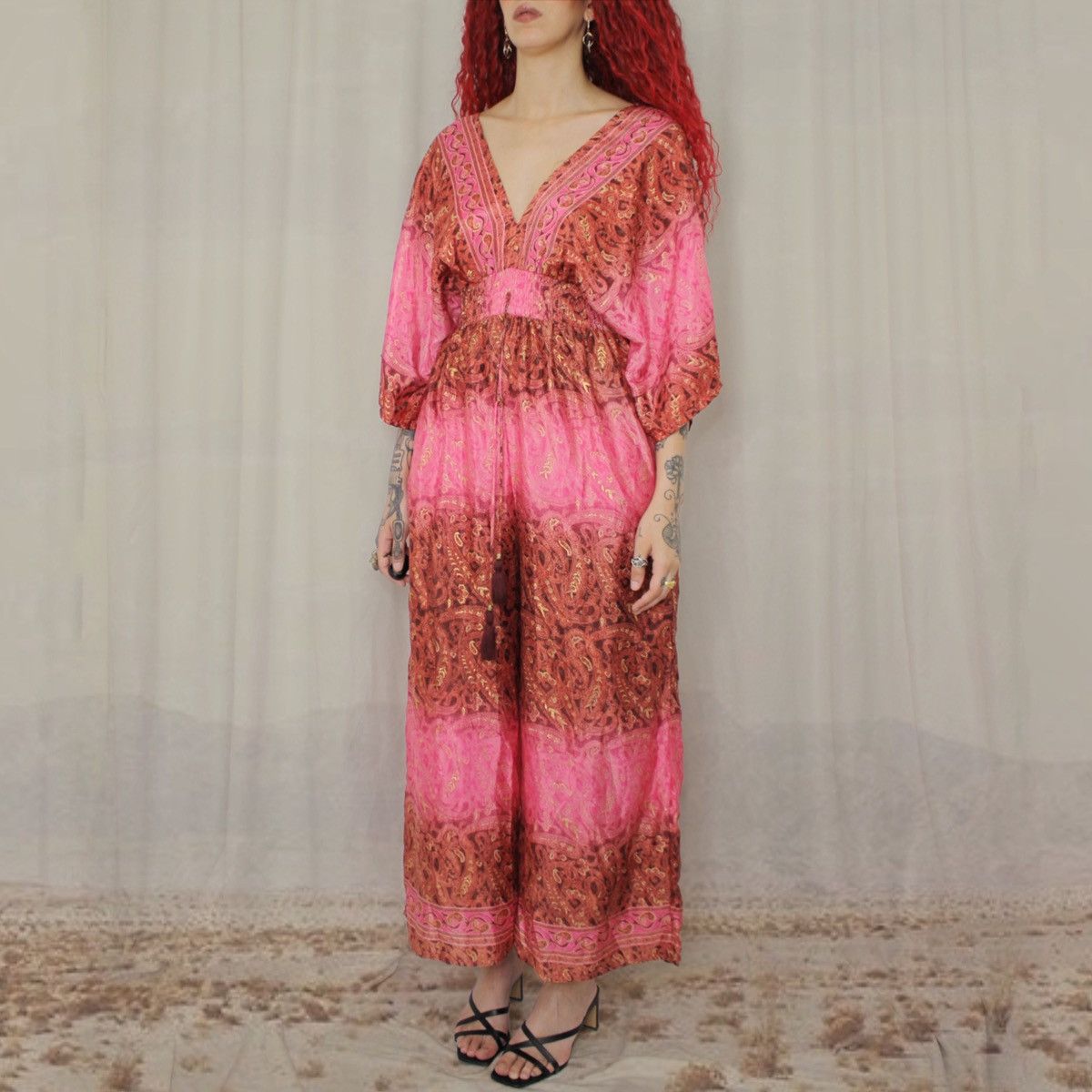 Other 🫀PINK SILK JUMPSUIT🫀 Size M / US 6-8 / IT 42-44 - 2 Thumbnail