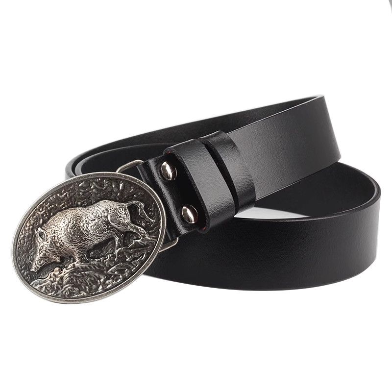 Designer Modern Vintage Belt Riveted Belts Menswear Accessories Size ONE SIZE - 1 Thumbnail