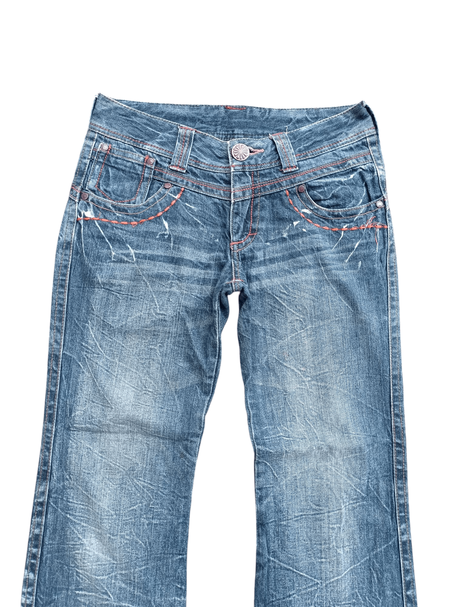 Japanese Brand Rare Vintage Japanese Brand Flared Embroidery Jeans E247 Size US 28 / EU 44 - 8 Thumbnail