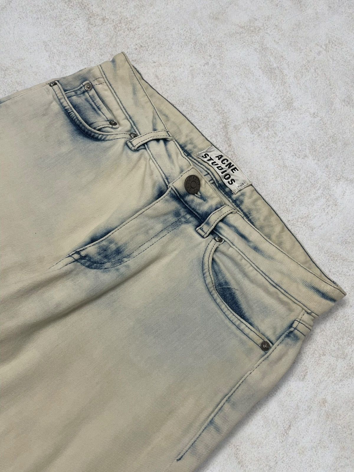 Acne Studios Acne Studios Bleached MudWash Distressed Slim Designer Jeans Size 27" / US 4 / IT 40 - 7 Thumbnail