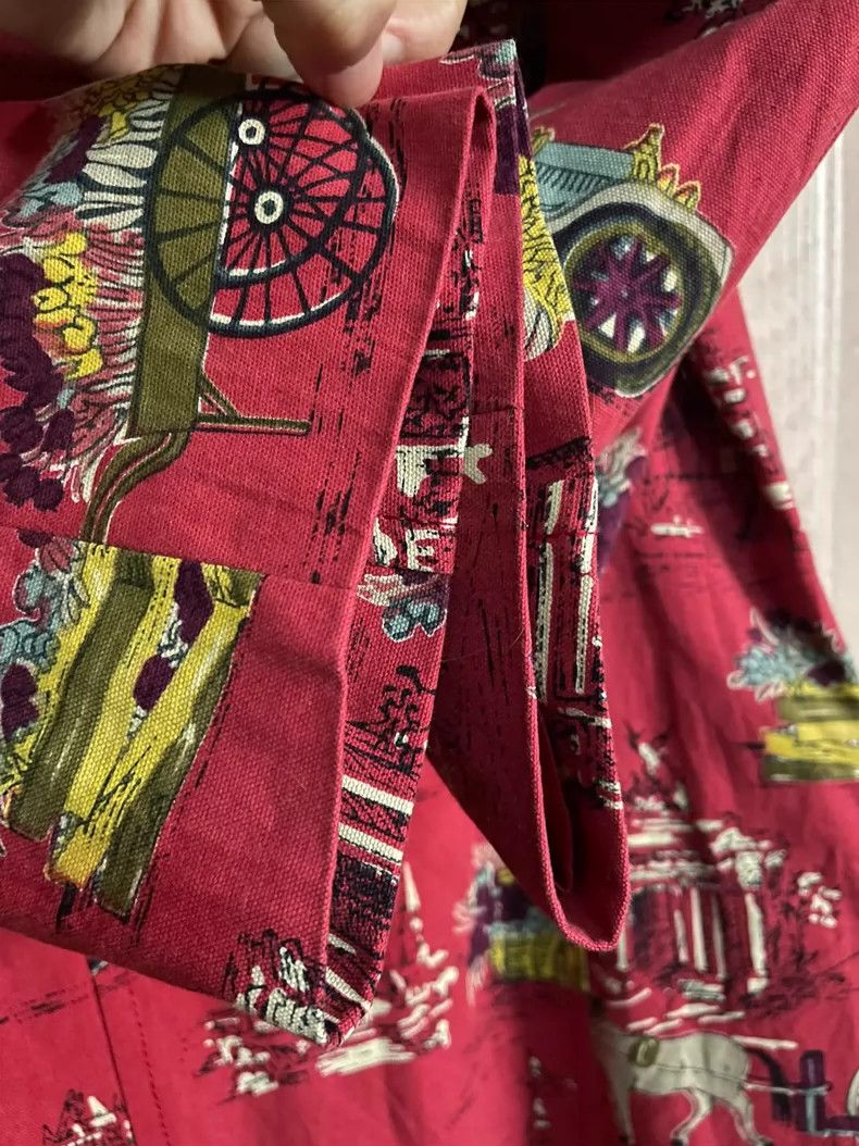 Comme des Garcons Comme Des Garcons Red print trench coat jacket Size M / US 6-8 / IT 42-44 - 6 Thumbnail