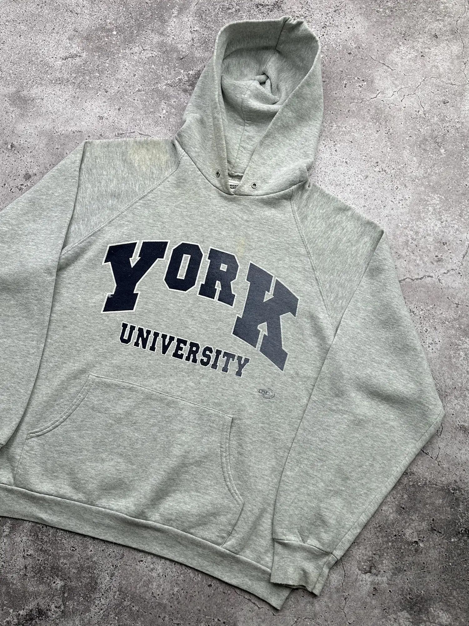 Vintage Vintage York University Hoodie C547(V315) Size US L / EU 52-54 / 3 - 3 Thumbnail