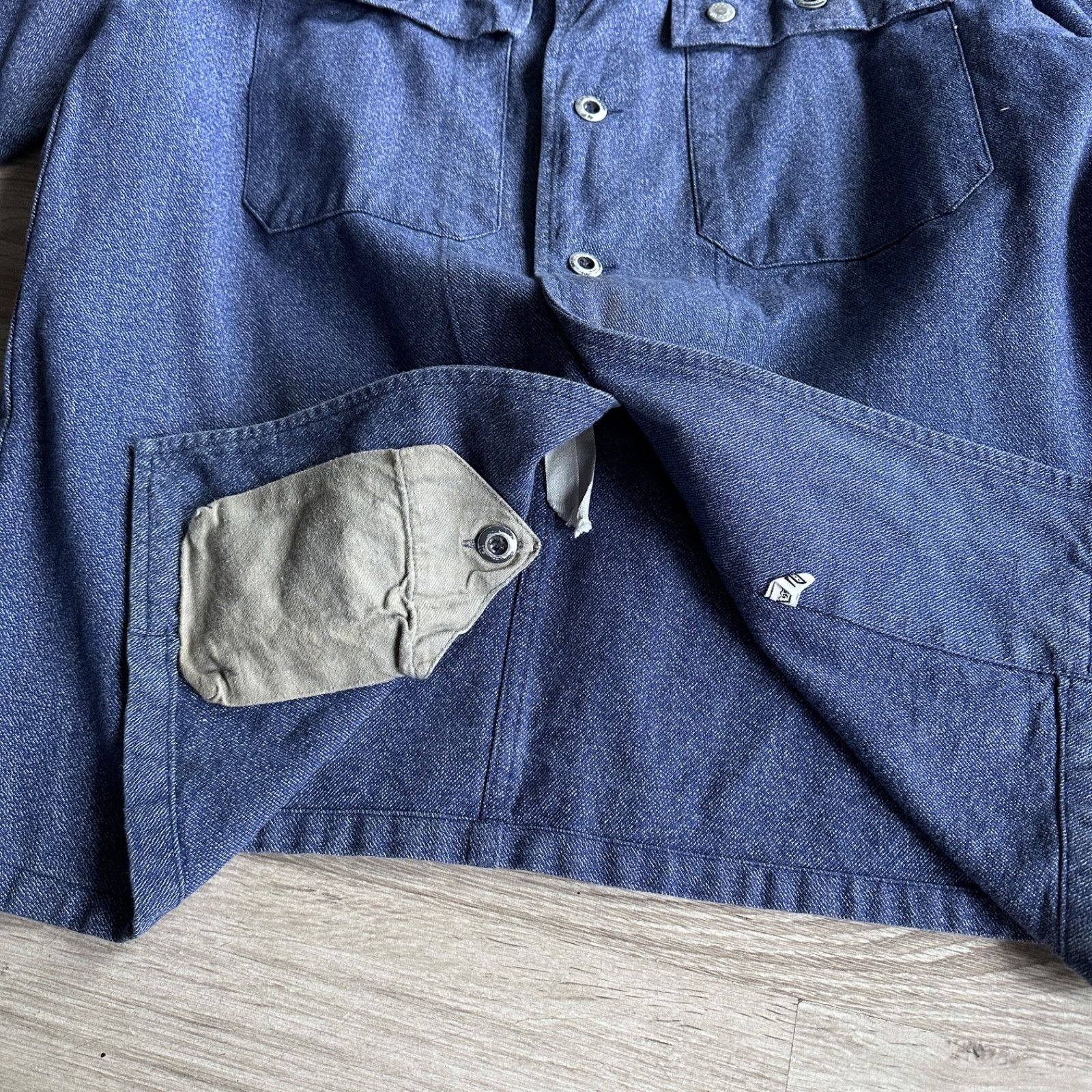Vintage Vintage 50s French Swiss Workwear Chore Jacket 9347AC Size US XL / EU 56 / 4 - 6 Thumbnail